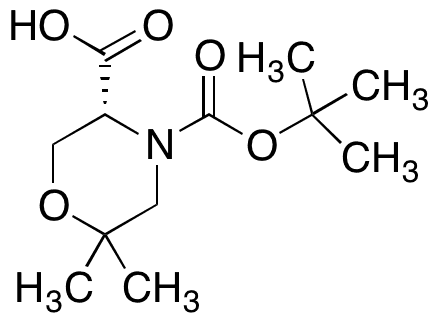 (R)-4-Boc-6,6-dimethyl-morpholine-3-carboxylic Acid - Chemical structure and product image