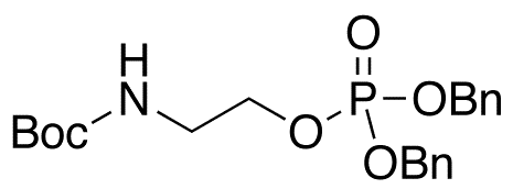 Boc-ethanolamine Dibenzylphosphate - Chemical structure and product image