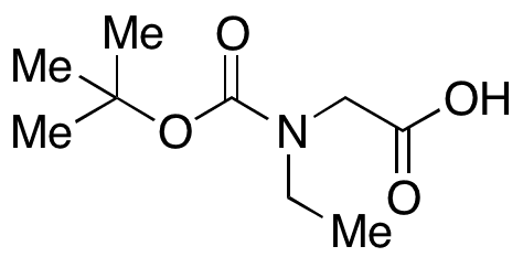 N-Boc-N-ethyl-glycine - Chemical structure and product image