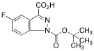 1-Boc-5-fluoro-3-indazole-carboxylic Acid - Chemical structure and product image