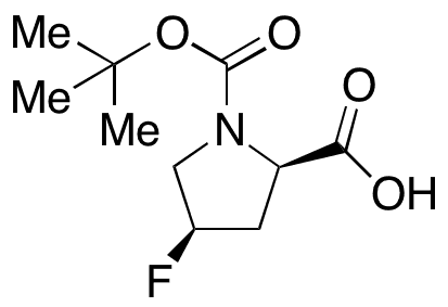 (2R,4R)-1-Boc-4-fluoro-2-pyrrolidinecarboxylic Acid - Chemical structure and product image
