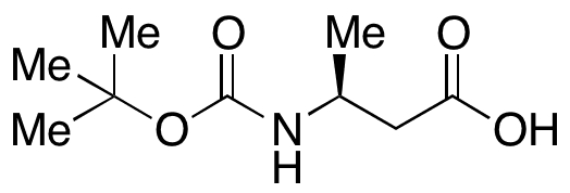 Boc-Î²-Homoala-OH - Chemical structure and product image