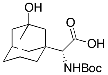 Boc-3-hydroxy-1-adamantyl-L-glycine - Chemical structure and product image