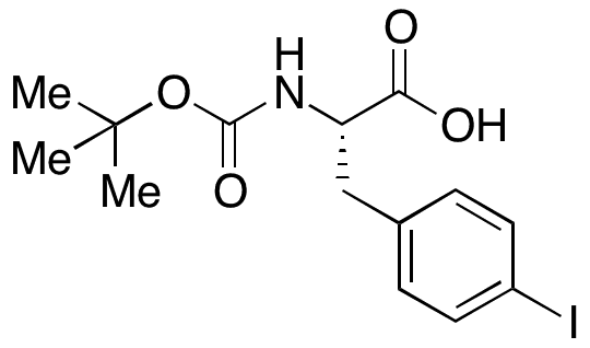 Boc-4-iodo-L-phenylalanine - Chemical structure and product image