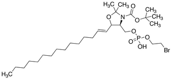 N-Boc-[N-3-O-isopropylidene]-1-(-bromoethyl)phosphoryl-D-erythro-sphingosine - Chemical structure and product image