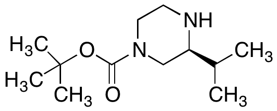 (S)-1-Boc-3-Isopropylpiperazine - Chemical structure and product image