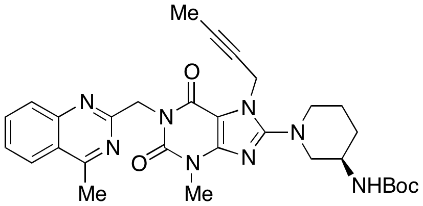 N-Boc Linagliptin - Chemical structure and product image
