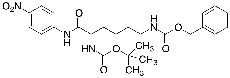 Boc-L-Lys(Z)-pNA - Chemical structure and product image