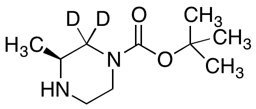 (S)-4-Boc-2-methylpiperazine-3,3-D2 - Chemical structure and product image