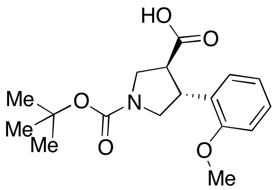 Boc-(Â±)-trans-4-(2-methoxyphenyl)pyrrolidine-3-carboxylic Acid - Chemical structure and product image