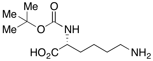 NÎ±-Boc-D-lysine - Chemical structure and product image