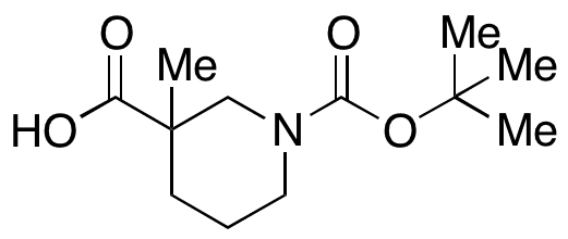 N-Boc-3-methylpiperidine-3-carboxylic Acid - Chemical structure and product image