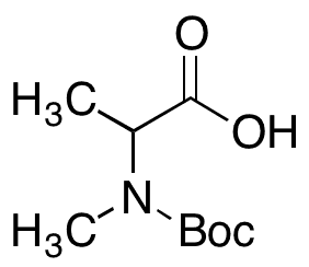N-Boc-N-methyl-DL-alanine - Chemical structure and product image