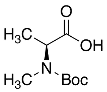 Boc-N-methyl-L-alanine - Chemical structure and product image