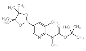 6-(Boc-methylamino)-5-methylpyridine-3-boronic Acid Pinacol Ester - Chemical structure and product image