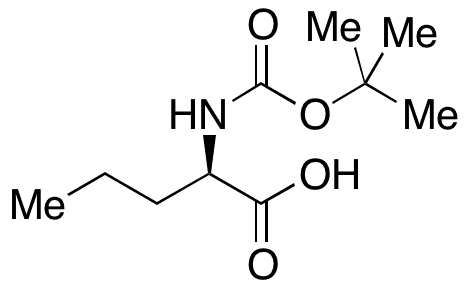 BOC-D-NVA-OH - Chemical structure and product image