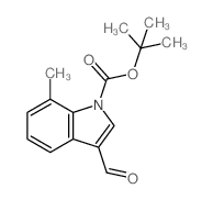 1-Boc-7-methyl-3-formylindole - Chemical structure and product image