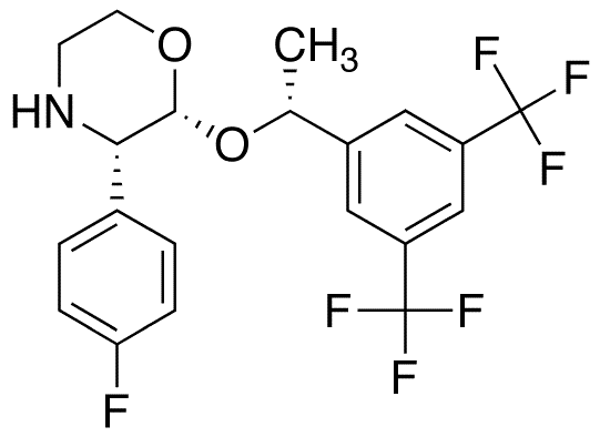 2-(R)-[1-(R)-(3,5-Bis(trifluoromethyl)phenyl)ethoxy]-3-(S)-fluorophenylmorpholine[Aprepitant-M2] - Chemical structure and product image