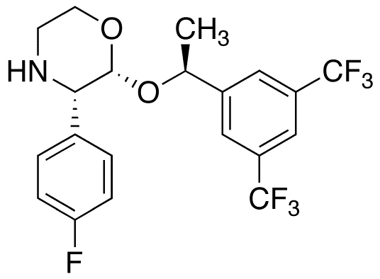 2-(R)-[1-(S)-(3,5-Bis(trifluoromethyl)phenyl)ethoxy]-3-(S)-fluorophenylmorpholine - Chemical structure and product image