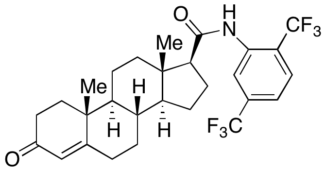 (17beta)-N-[2,5-Bis(trifluoromethyl)phenyl]-3-oxo-androst-4-ene-17-carboxamide - Chemical structure and product image