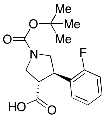 Boc-(Â±)-trans-4-(2-fluorophenyl)pyrrolidine-3-carboxylic Acid - Chemical structure and product image