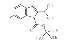 N-(Boc)-6-fluoroindole-2-boronic Acid - Chemical structure and product image