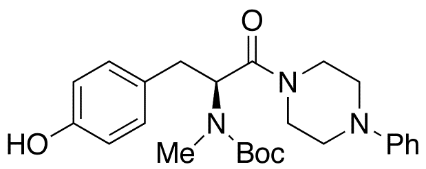 1-[(S)-N-tert-Boc-N-methyltyrosyl]-4-phenylpiperazine - Chemical structure and product image