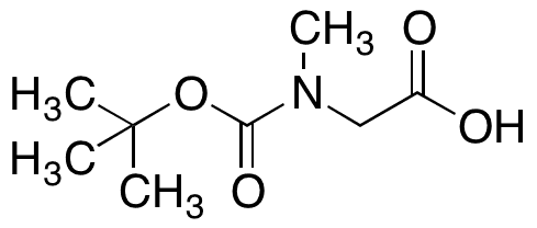 Boc-N-methylglycine - Chemical structure and product image