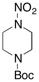 4-tert-Butyloxycarbonyl-1-nitropiperazine - Chemical structure and product image