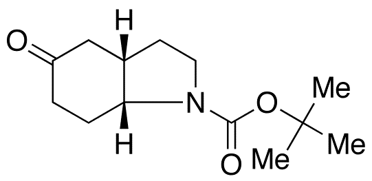 cis-rac-N-Boc-5-oxooctahydro-1H-indole - Chemical structure and product image