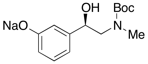 N-Boc-(R)-Phenylephrine Sodium Salt - Chemical structure and product image