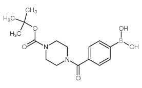 4-(4-BOC-Piperazine-1-carbonyl)phenylboronic Acid - Chemical structure and product image