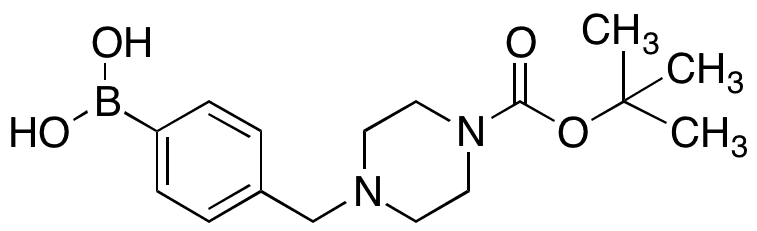 4-(4-t-BOC-Piperazinomethyl)phenylboronic acid - Chemical structure and product image