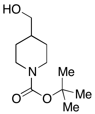 N-Boc-4-piperidinmethanol - Chemical structure and product image