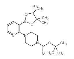 2-(4-BOC-Piperazino)pyridine-3-boronic Acid Pinacol Ester - Chemical structure and product image