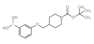 3-(N-BOC-Piperidin-4-ylmethoxy)phenylboronic acid - Chemical structure and product image