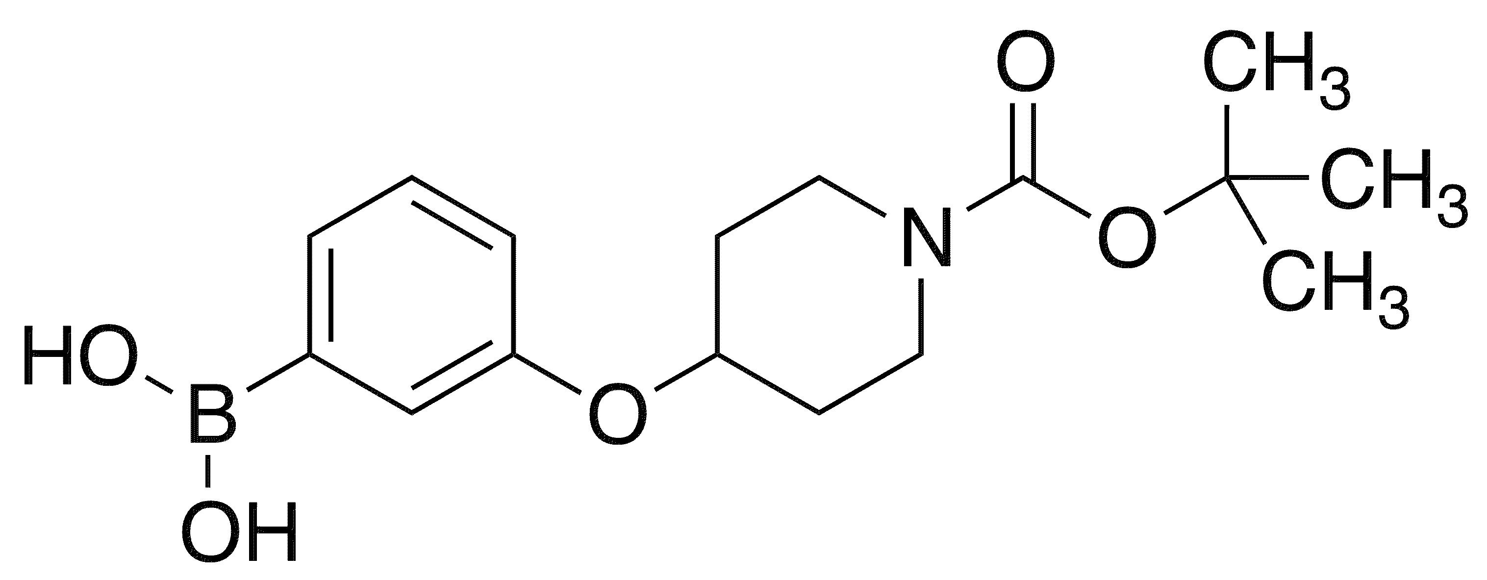 3-(N-BOC-Piperidin-4-yloxy)phenylboronic acid - Chemical structure and product image