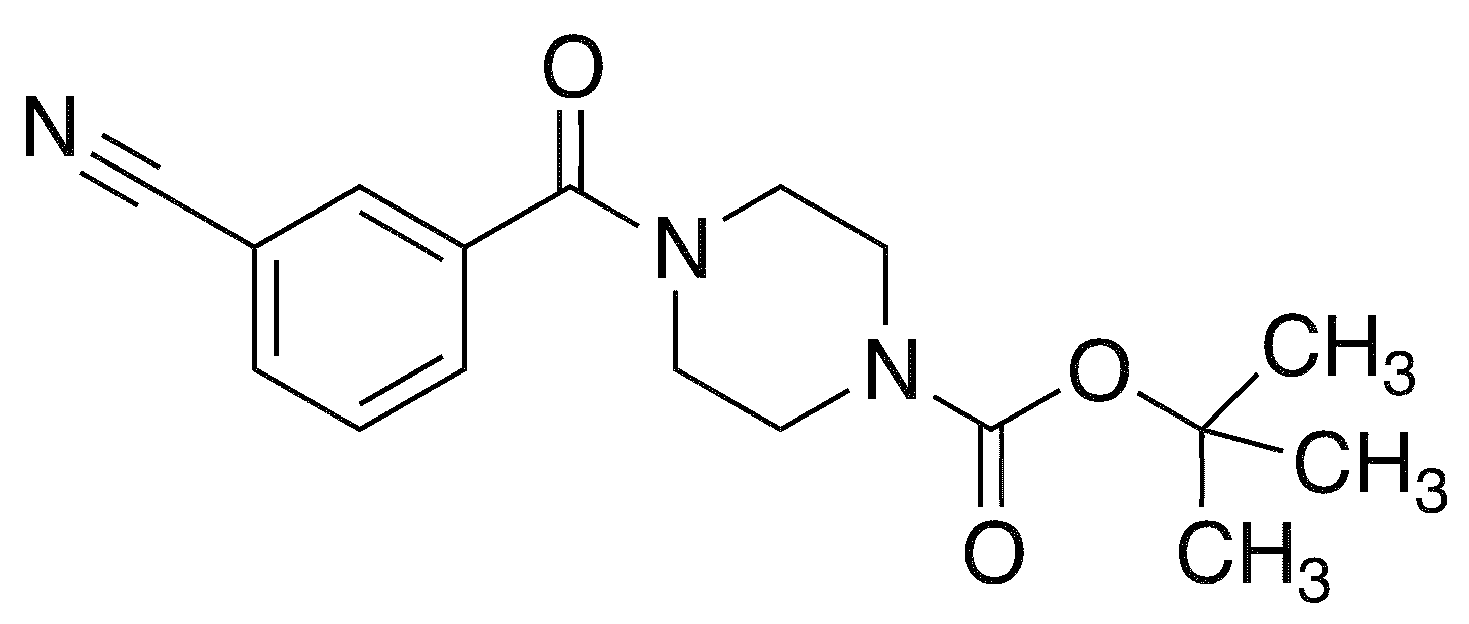 3-(4-BOC-Piperazinocarbonyl)benzonitrile - Chemical structure and product image