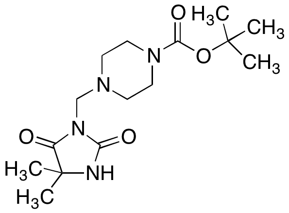 N-Boc-piperazine-5,5-dimethylhydantoin - Chemical structure and product image