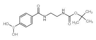4-(2-BOC-amino)ethylcarbamoyl)phenylboronic acid - Chemical structure and product image