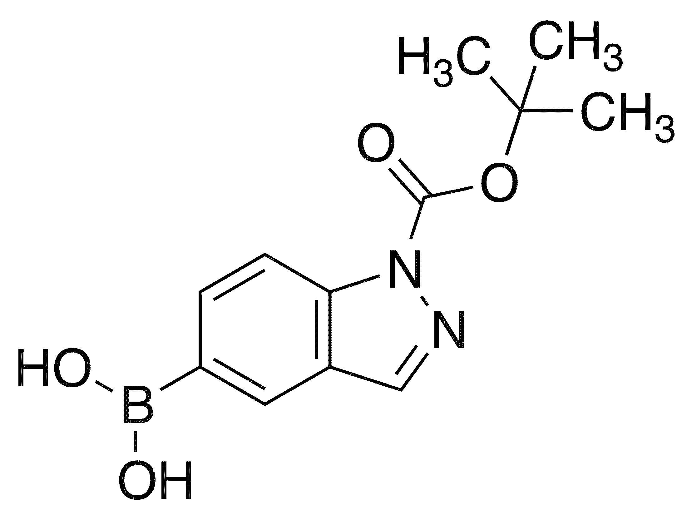 1-BOC-Indazole-5-boronic Acid - Chemical structure and product image