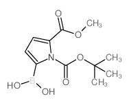 1-BOC-5-(methoxycarbonyl)pyrrole-2-boronic Acid - Chemical structure and product image