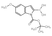 1-BOC-5-methoxyindole-2-boronic acid - Chemical structure and product image