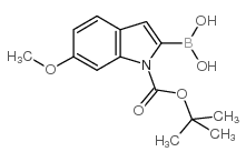 1-BOC-6-methoxyindole-2-boronic acid - Chemical structure and product image