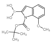 1-BOC-7-methoxyindole-2-boronic acid - Chemical structure and product image