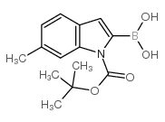 1-BOC-6-methylindole-2-boronic acid - Chemical structure and product image
