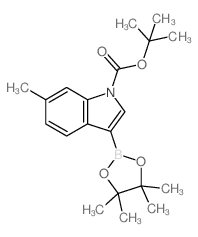 1-BOC-6-Methylindole-3-boronic acid, pinacol ester - Chemical structure and product image