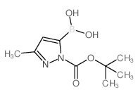 1-BOC-3-Methylpyrazole-5-boronic acid - Chemical structure and product image
