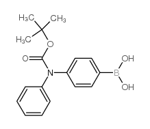 4-(t-BOC-(phenyl)amino)phenylboronic Acid - Chemical structure and product image