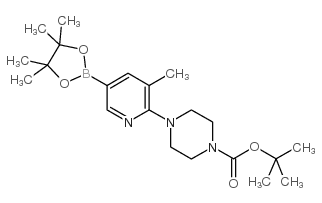 2-(4-Boc-piperazin-1-yl)-3-methylpyridine-5-boronic Acid Pinacol Ester - Chemical structure and product image